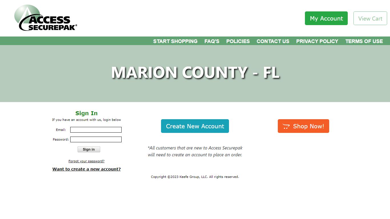 Marion County Package Program - FL - Access Securepak